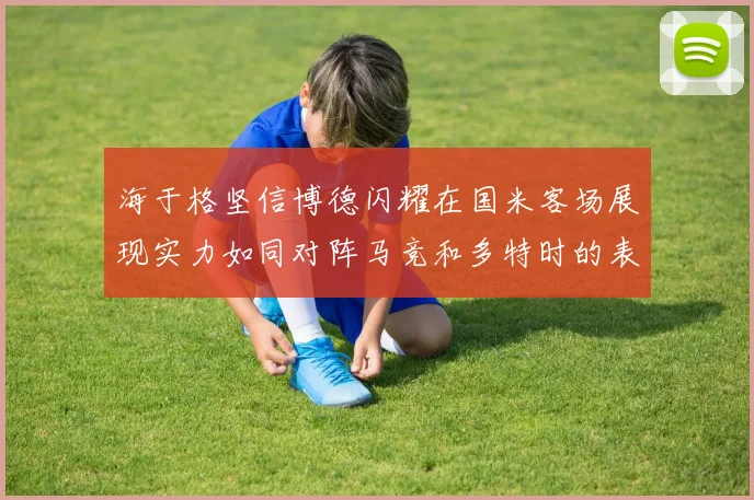 海于格坚信博德闪耀在国米客场展现实力如同对阵马竞和多特时的表现